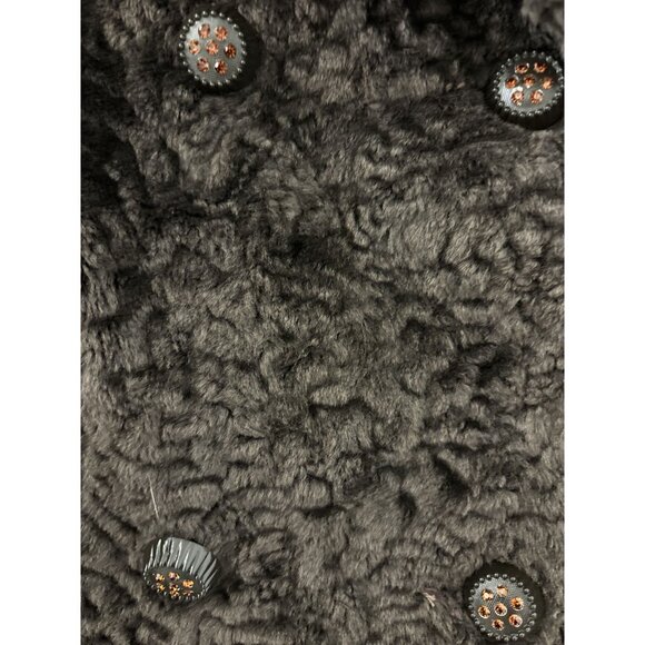 Vintage Women's Brown 1960’s Bagoao By Sportstowne brown Faux Fur Coat Jacket SM - Picture 2 of 6